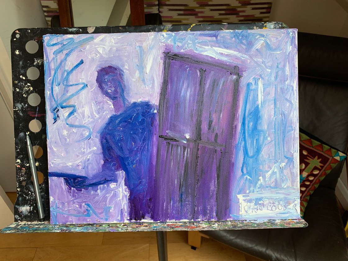A painting titled 'A Painter by Ryan Louder' by Ryan Louder