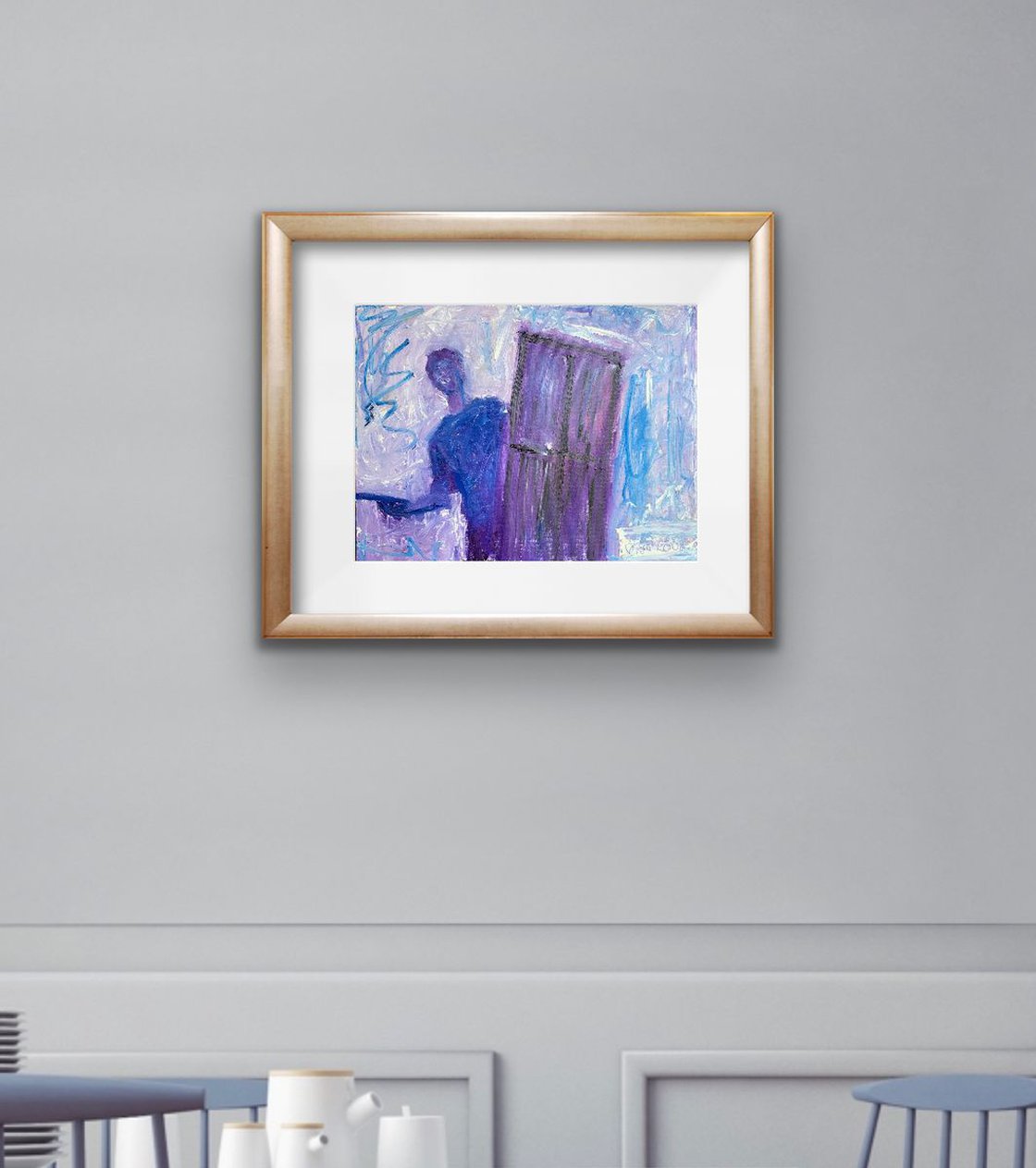 A painting titled 'A Painter by Ryan Louder' by Ryan Louder