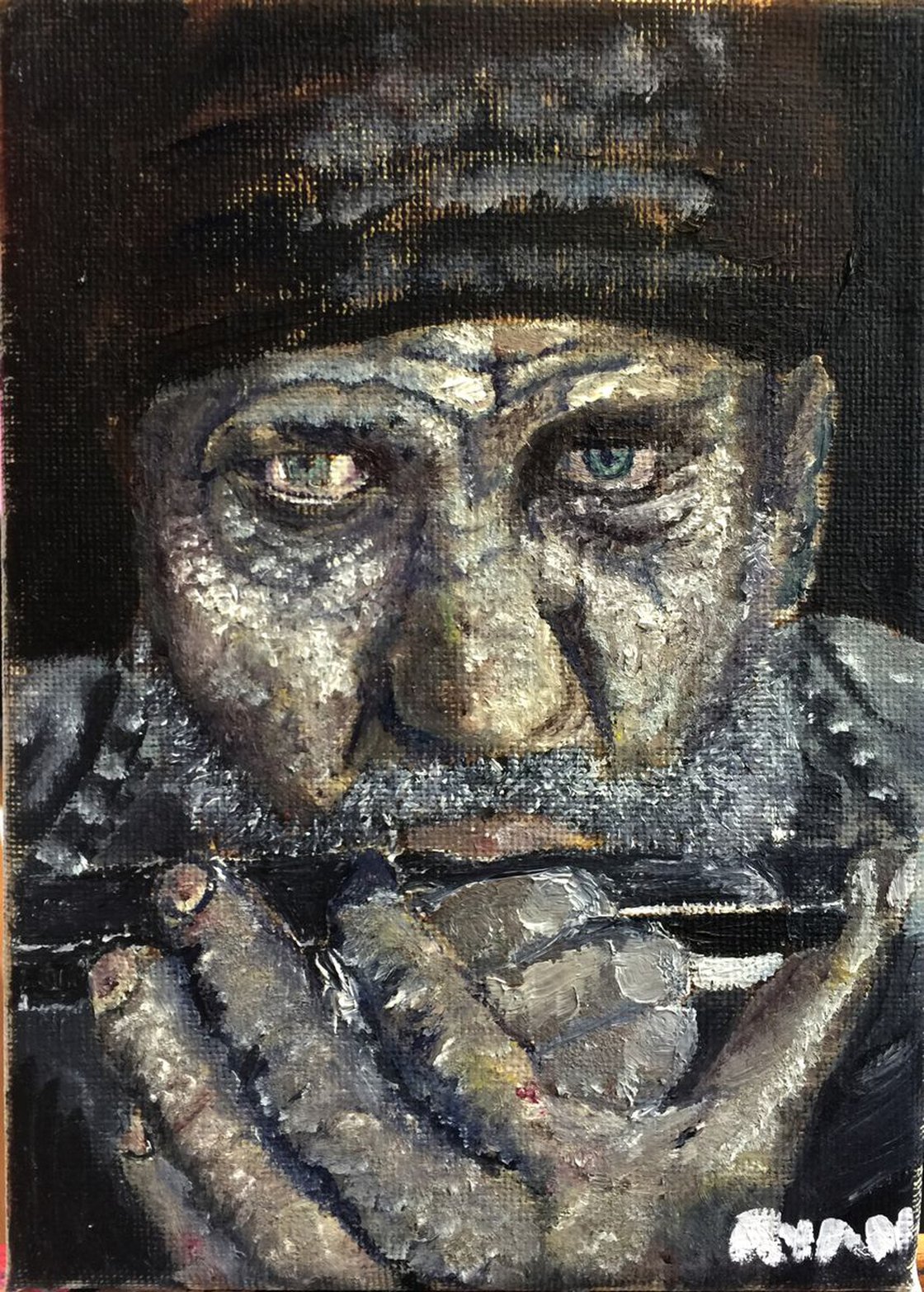 Lost In The Music 7x5 Oil On Canvas by Ryan Louder - Sold