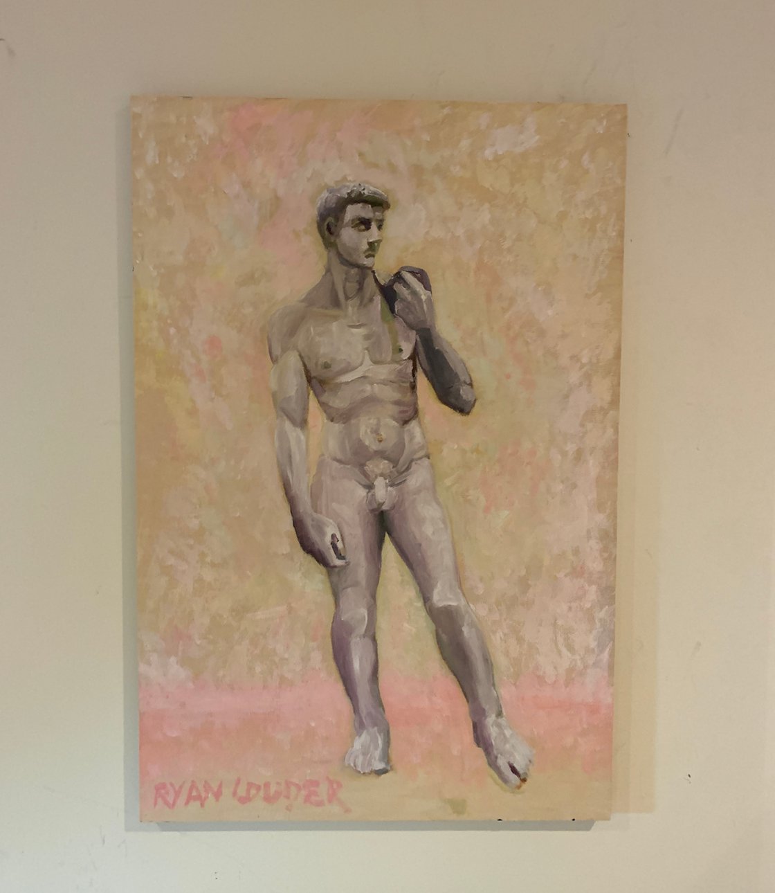 A painting titled 'David by Ryan Louder' by Ryan Louder