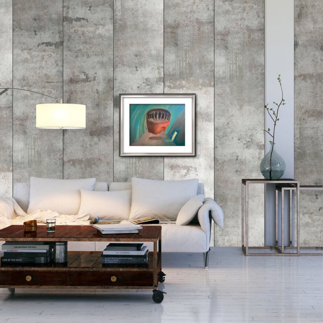 A painting titled 'The Halls of Immortality by Ryan Louder' by Ryan Louder