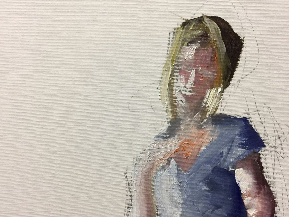 A painting titled 'woman study by Ryan Louder' by Ryan Louder