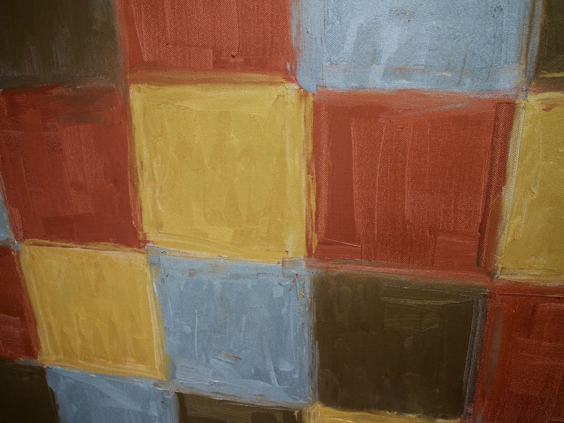 A painting titled 'Metal by Ryan Louder' by Ryan Louder