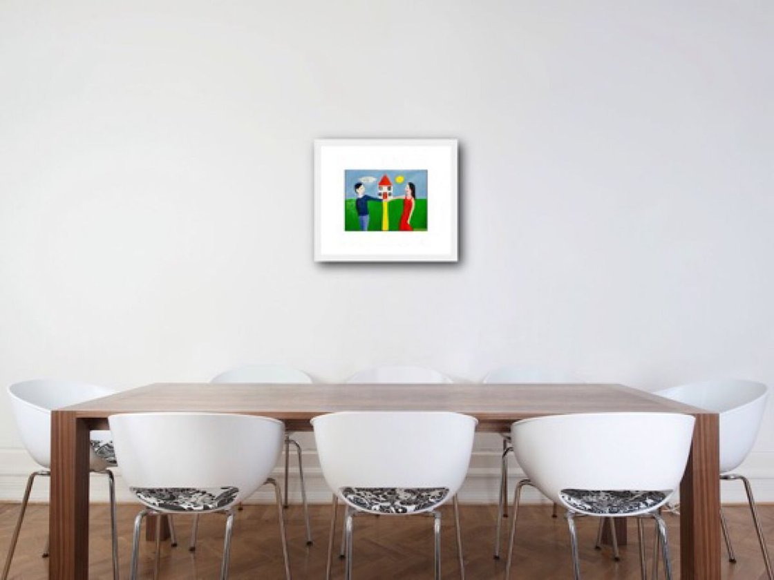 A painting titled 'Home Sweet Home Series no.1 by Ryan Louder' by Ryan Louder