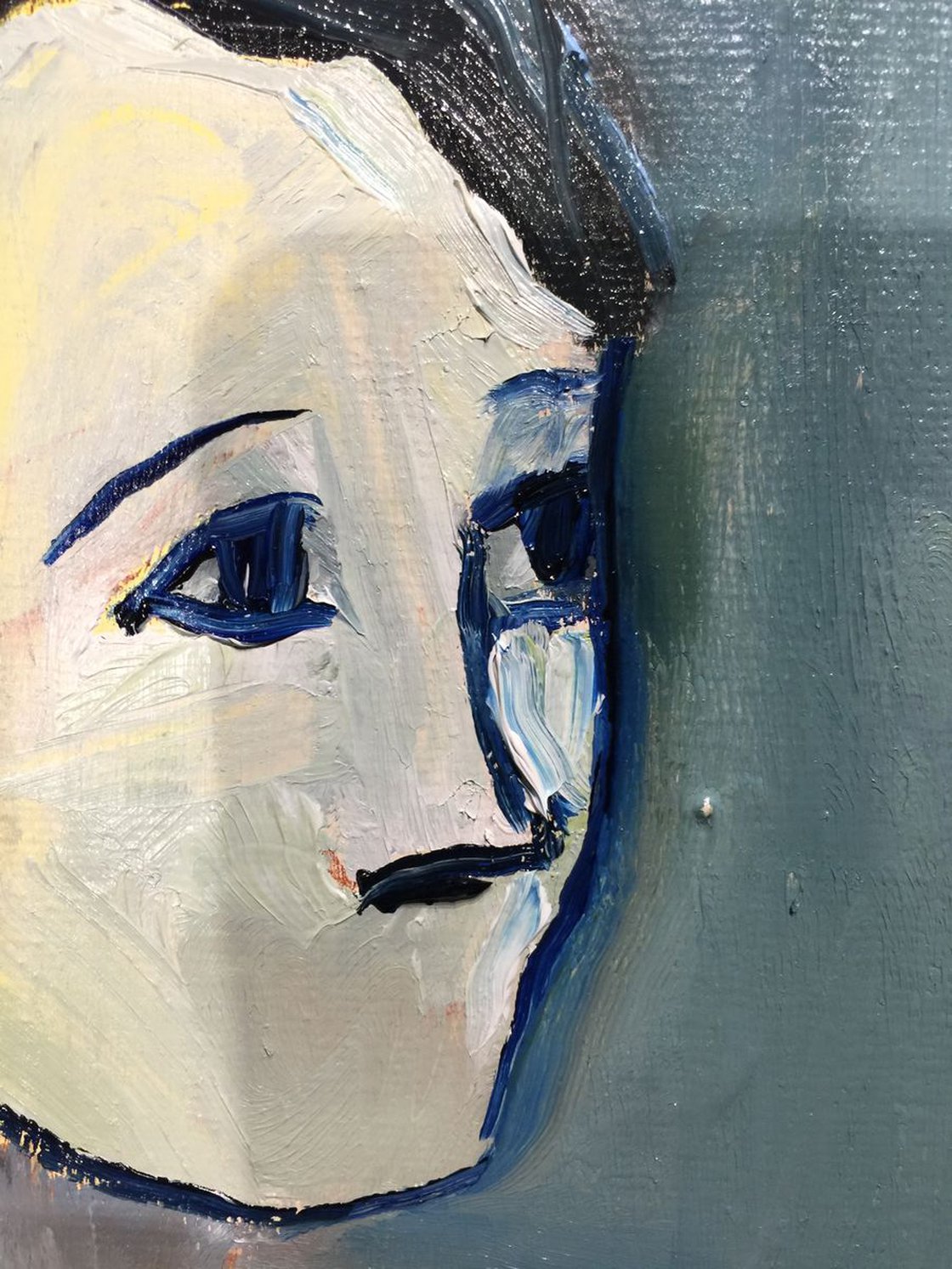 A painting titled 'Portrait of A Tragic Tale by Ryan Louder' by Ryan Louder