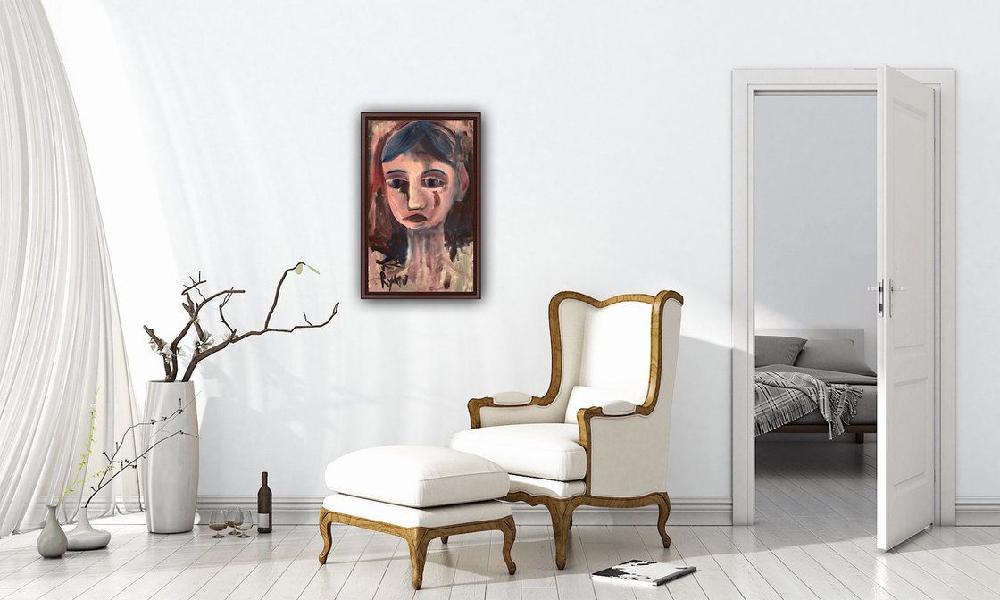 A painting titled 'Portrait Of The Deepest Well by Ryan Louder' by Ryan Louder