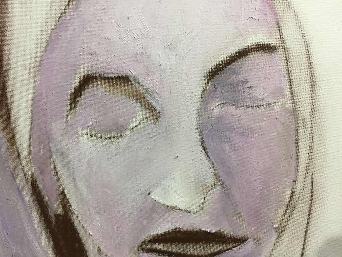 A painting titled 'Love by Ryan Louder' by Ryan Louder