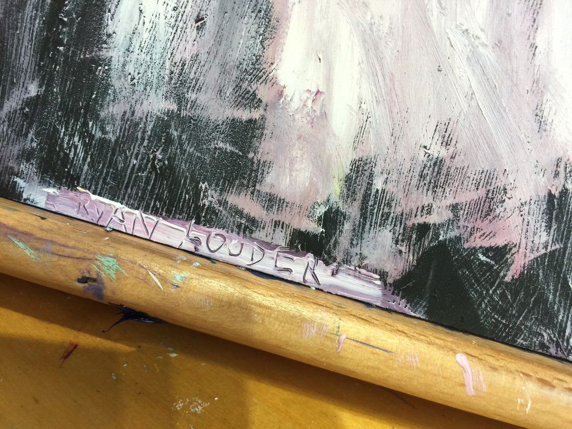 A painting titled 'Wedding Day by Ryan Louder' by Ryan Louder