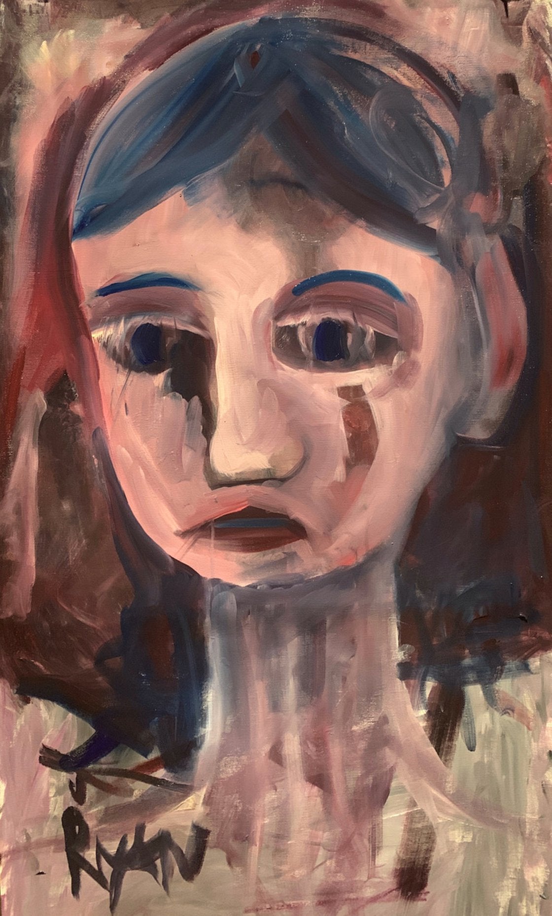 A painting titled 'Portrait Of The Deepest Well by Ryan Louder' by Ryan Louder