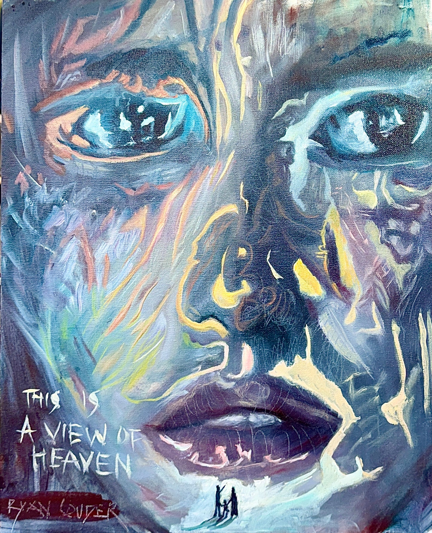 A painting titled 'This is a View of Heaven' by Artworks by Ryan Louder