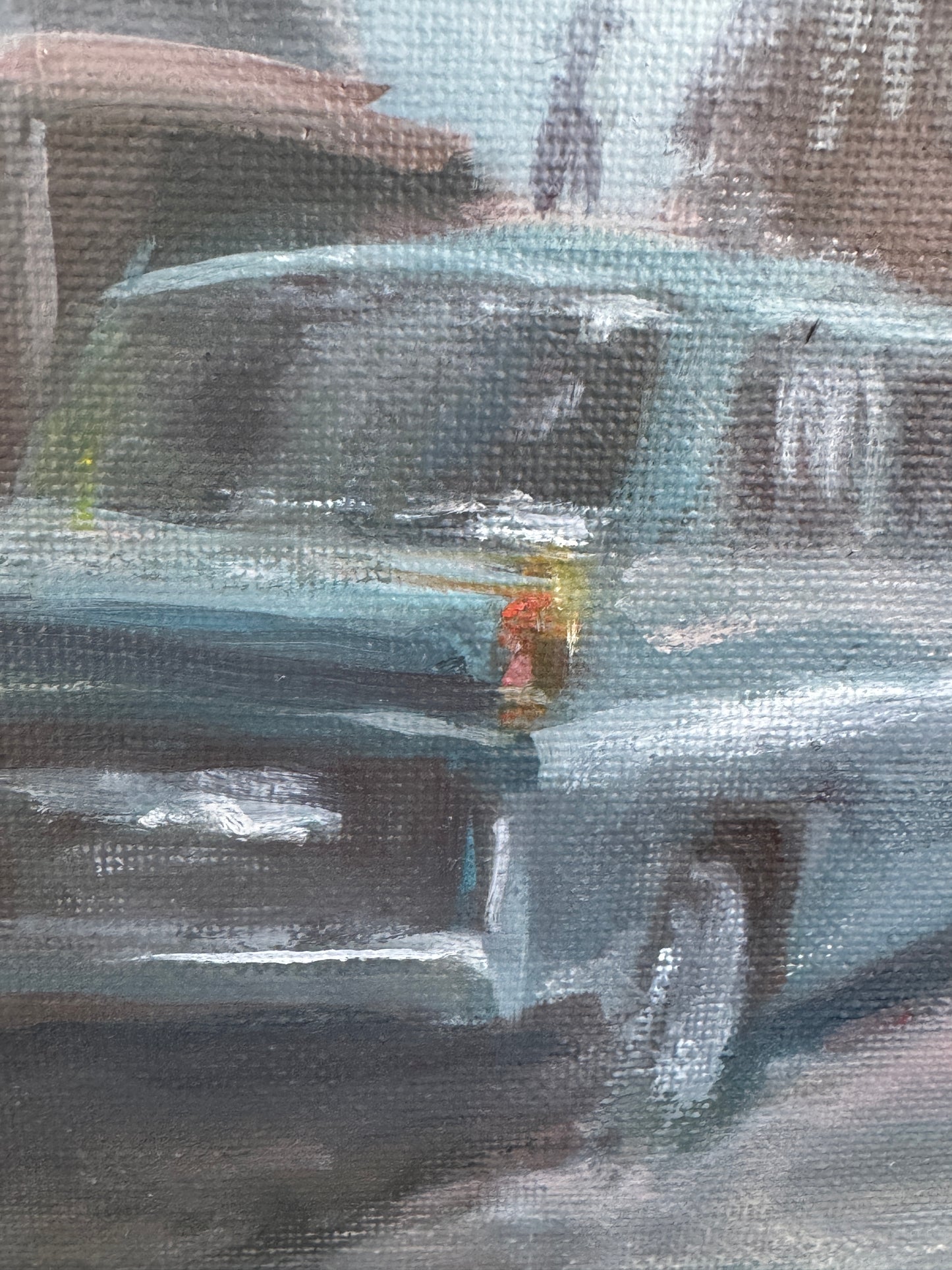 A painting titled 'London 1969' by Ryan Louder