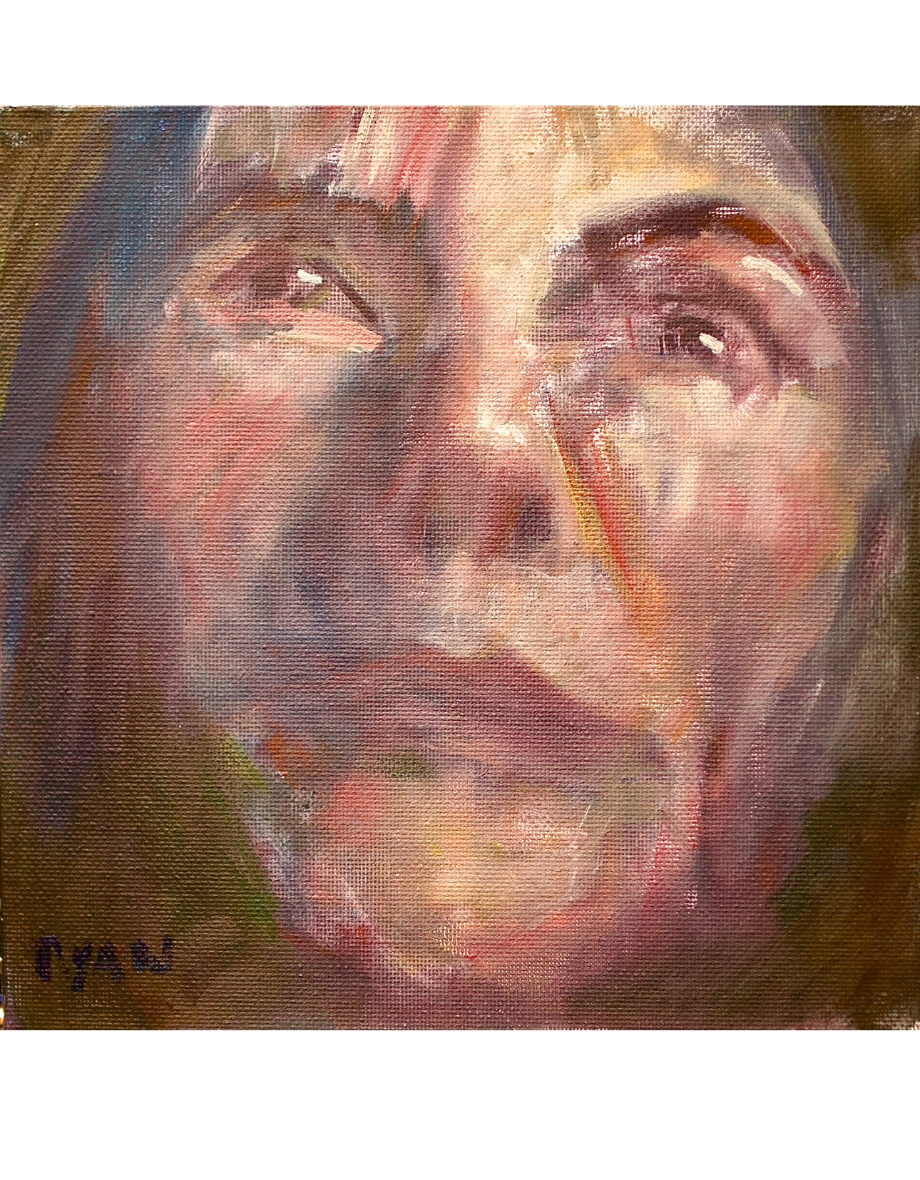 A painting titled 'At The End by Ryan Louder' by Ryan Louder