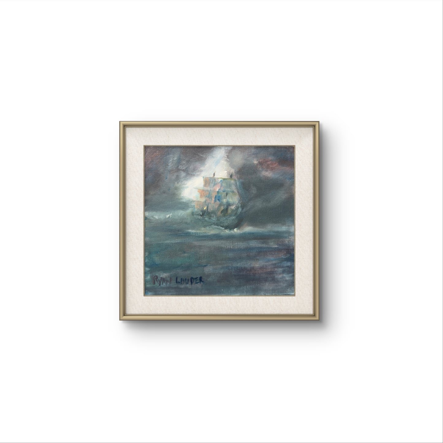 A painting titled 'Beyond The Sea by Ryan Louder' by Ryan Louder