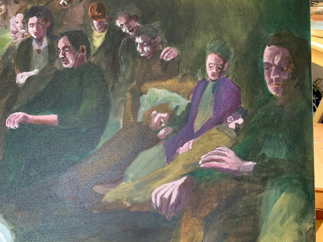 A painting titled 'Battle of Britain by Ryan Louder' by Ryan Louder