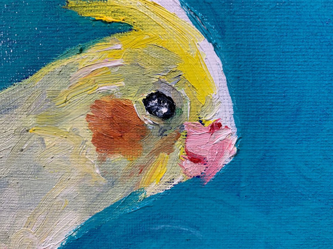 A painting titled 'Caught in the Sunlight by Ryan Louder' by Ryan Louder