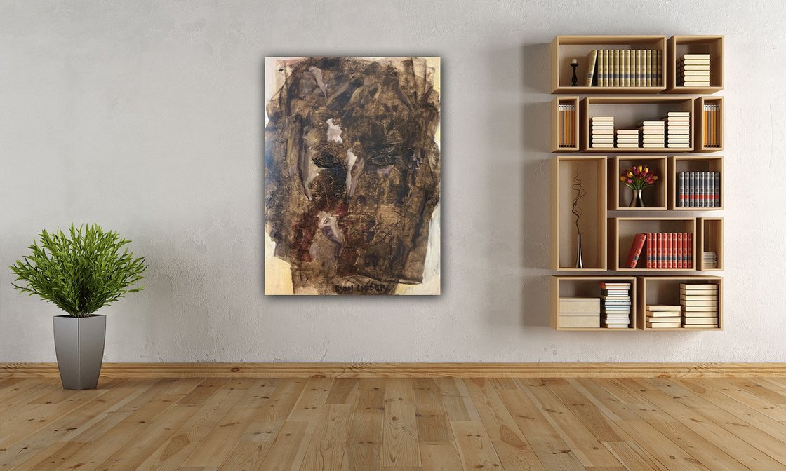 A painting titled 'The Determined by Ryan Louder' by Ryan Louder