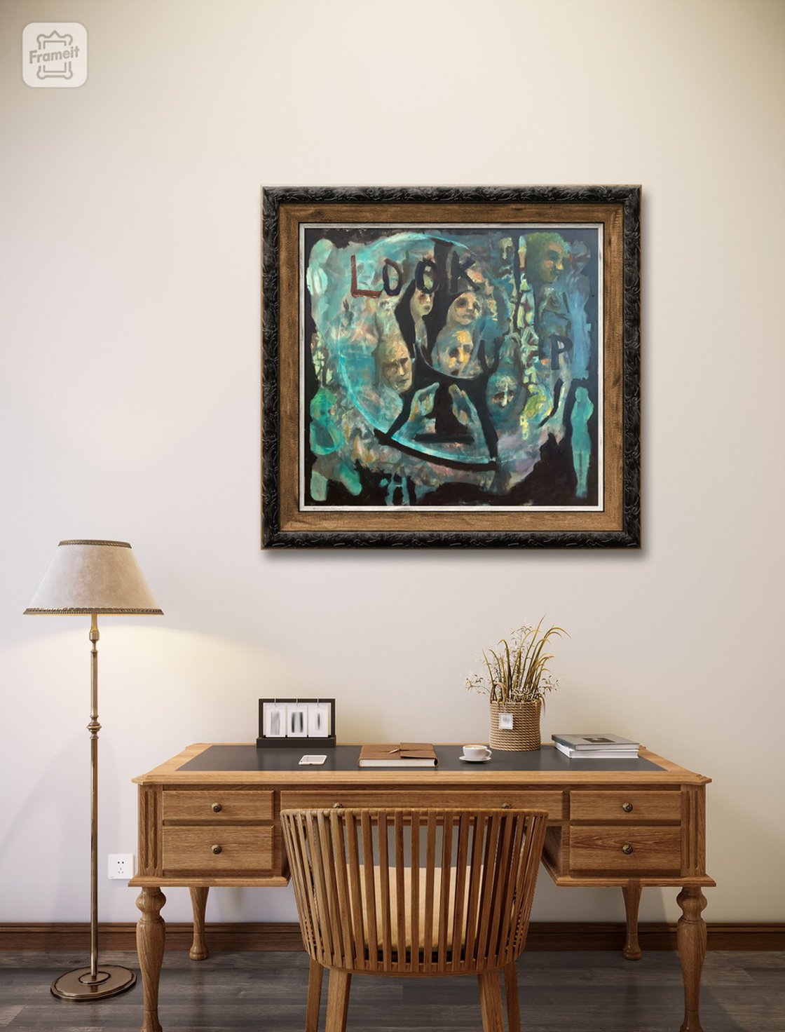 A painting titled 'Look Up! by Ryan Louder' by Ryan Louder