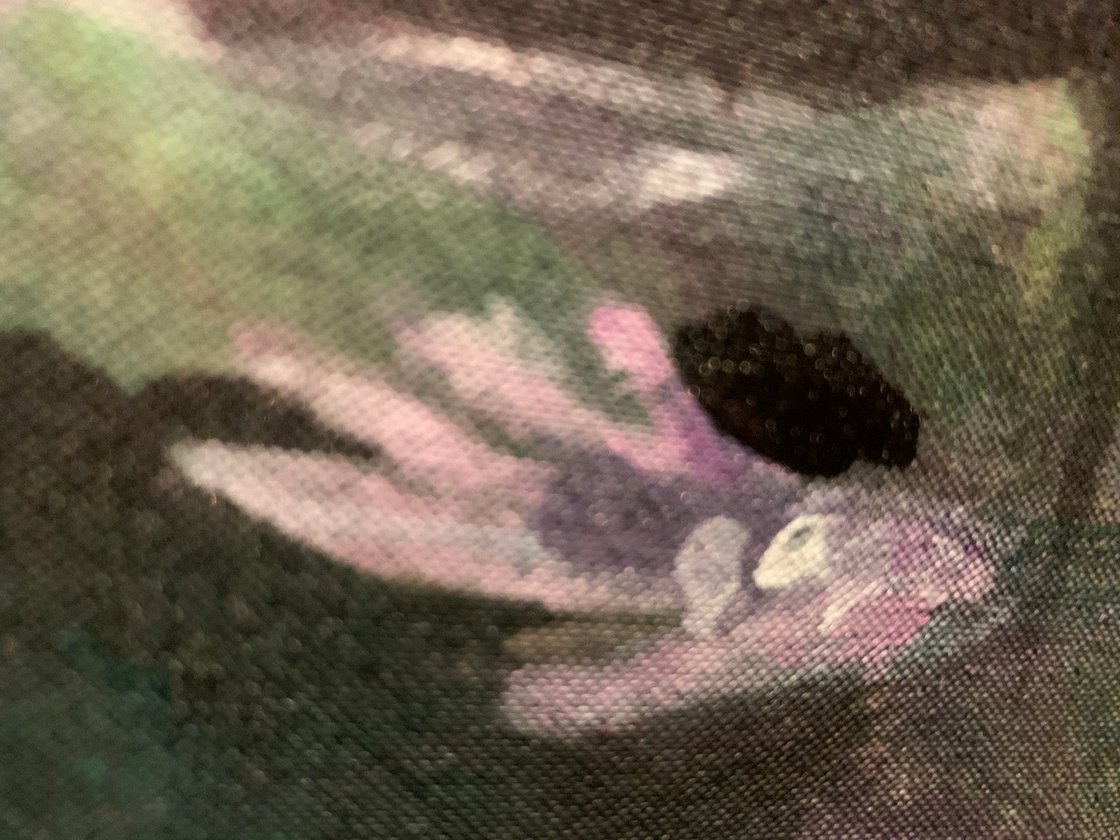 A painting titled 'Cyber Crime by Ryan Louder' by Ryan Louder