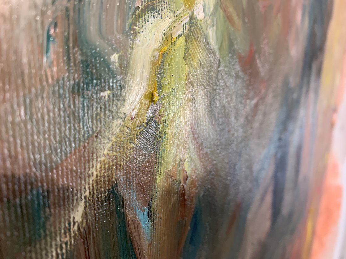 A painting titled 'Elephants At Dusk by Ryan Louder' by Ryan Louder