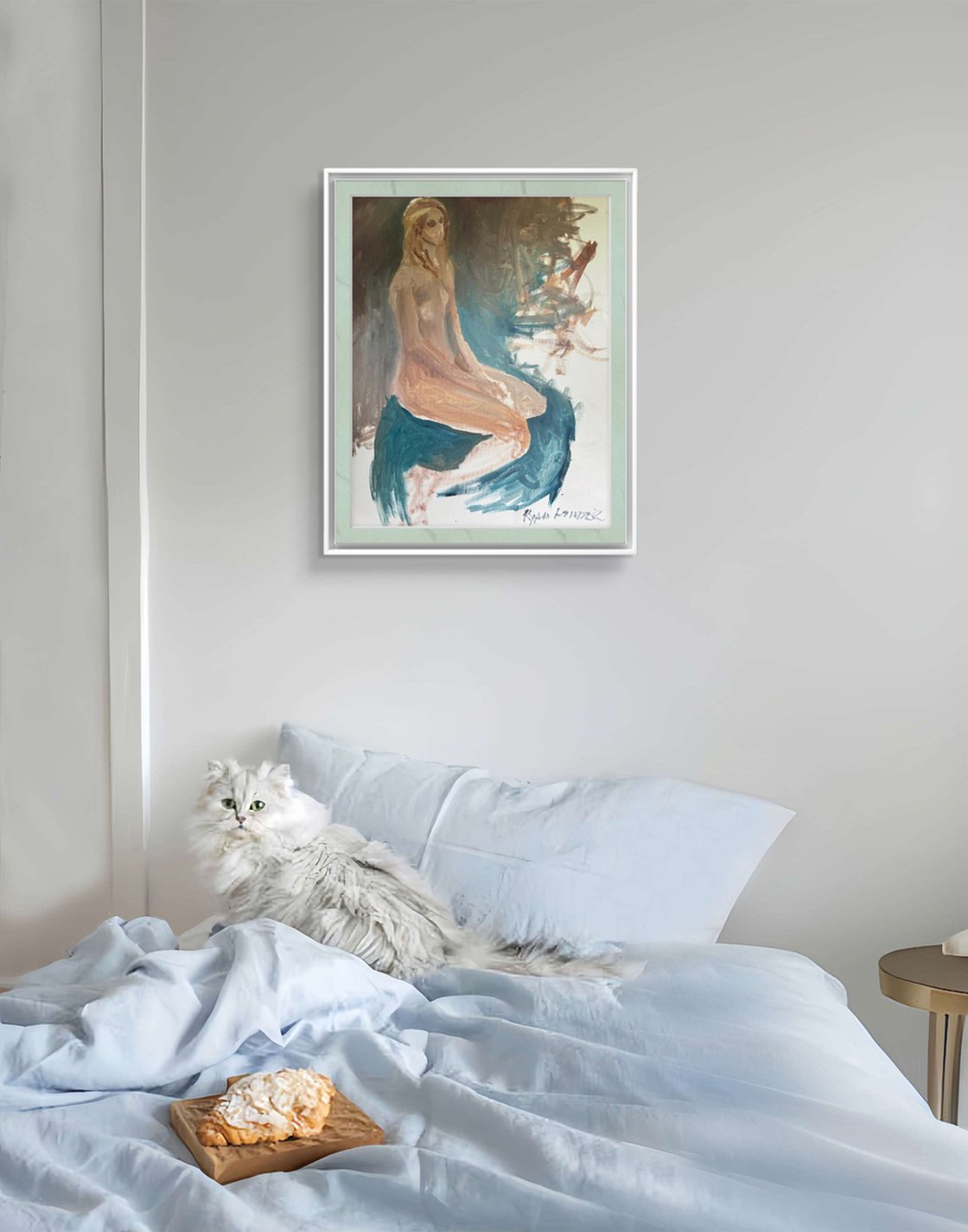 A painting titled 'Nude Study of Zoma by Ryan Louder' by Ryan Louder