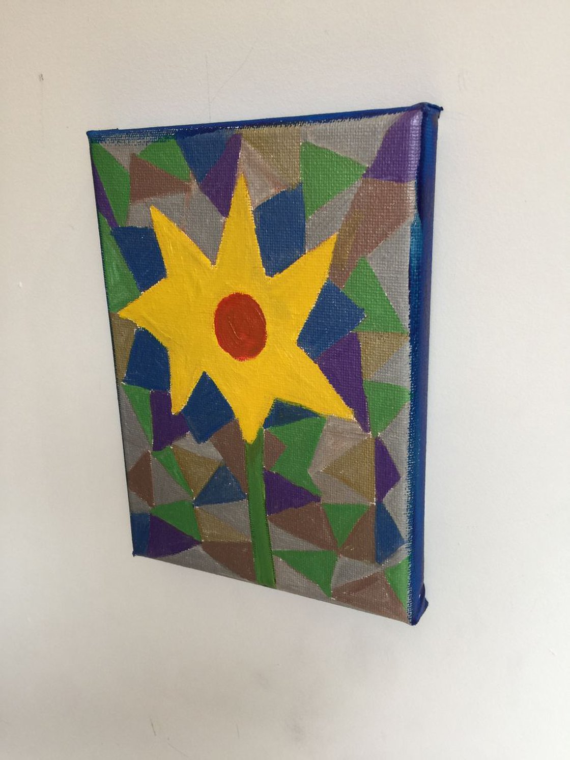 A painting titled '7 Petals by Ryan Louder' by Ryan Louder