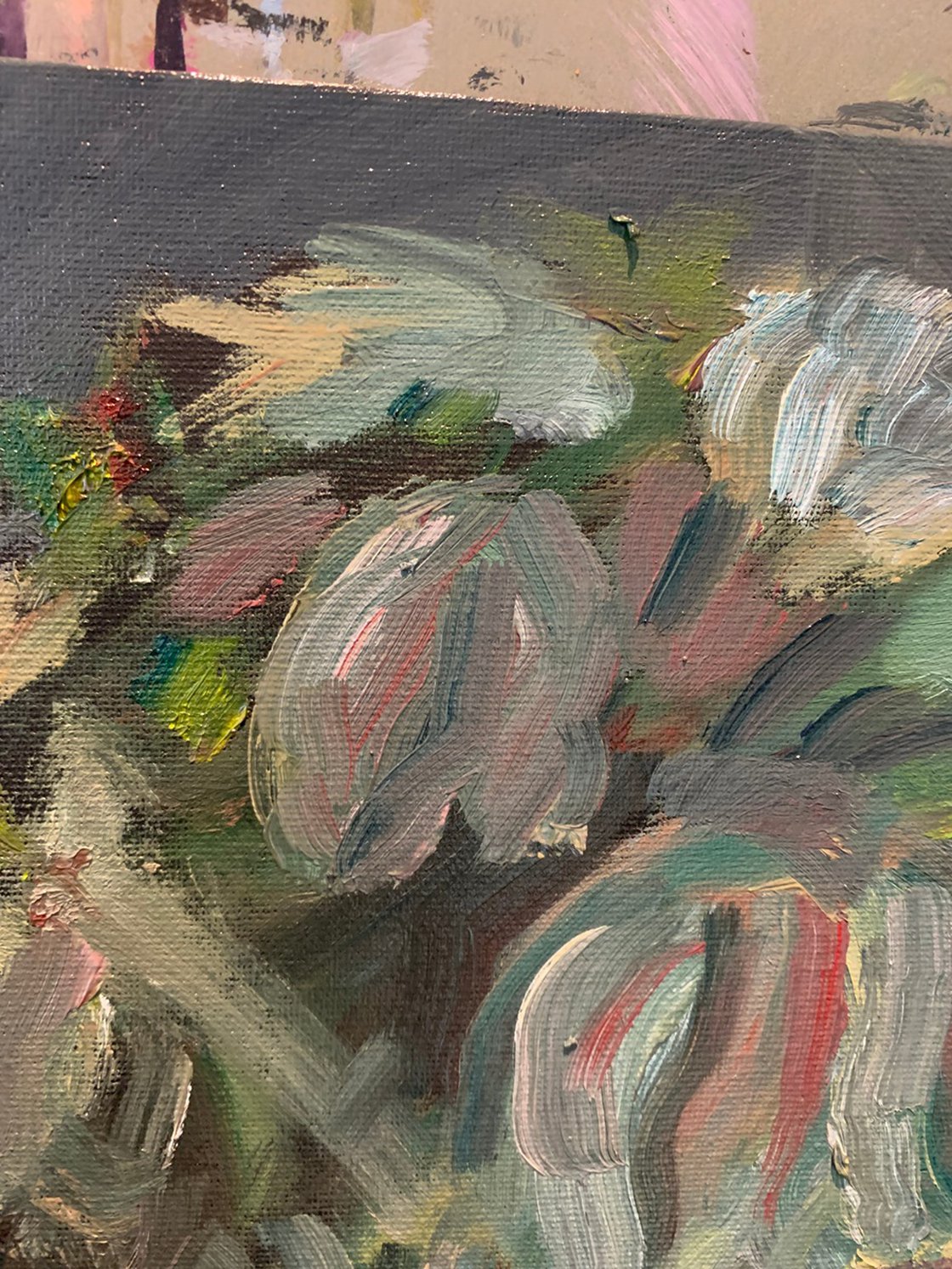 A painting titled 'Flowers no.4 by Ryan Louder' by Ryan Louder