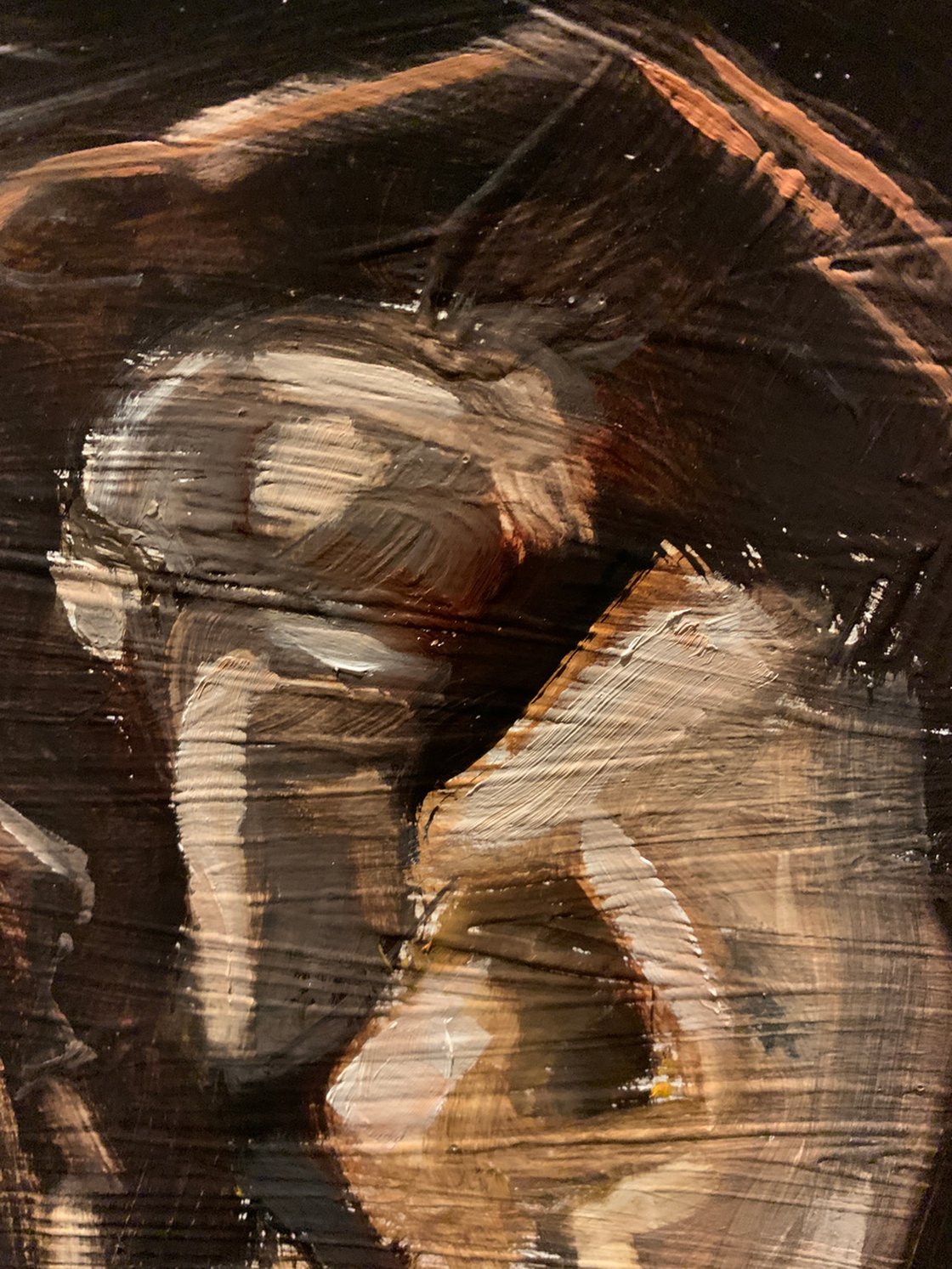 A painting titled 'The Search by Ryan Louder' by Ryan Louder