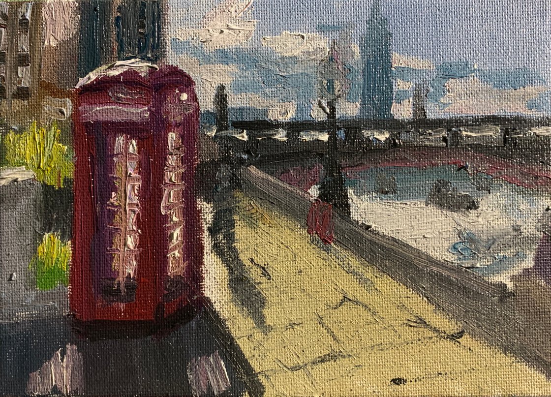 The Red Phone Box by Ryan Louder - Sold