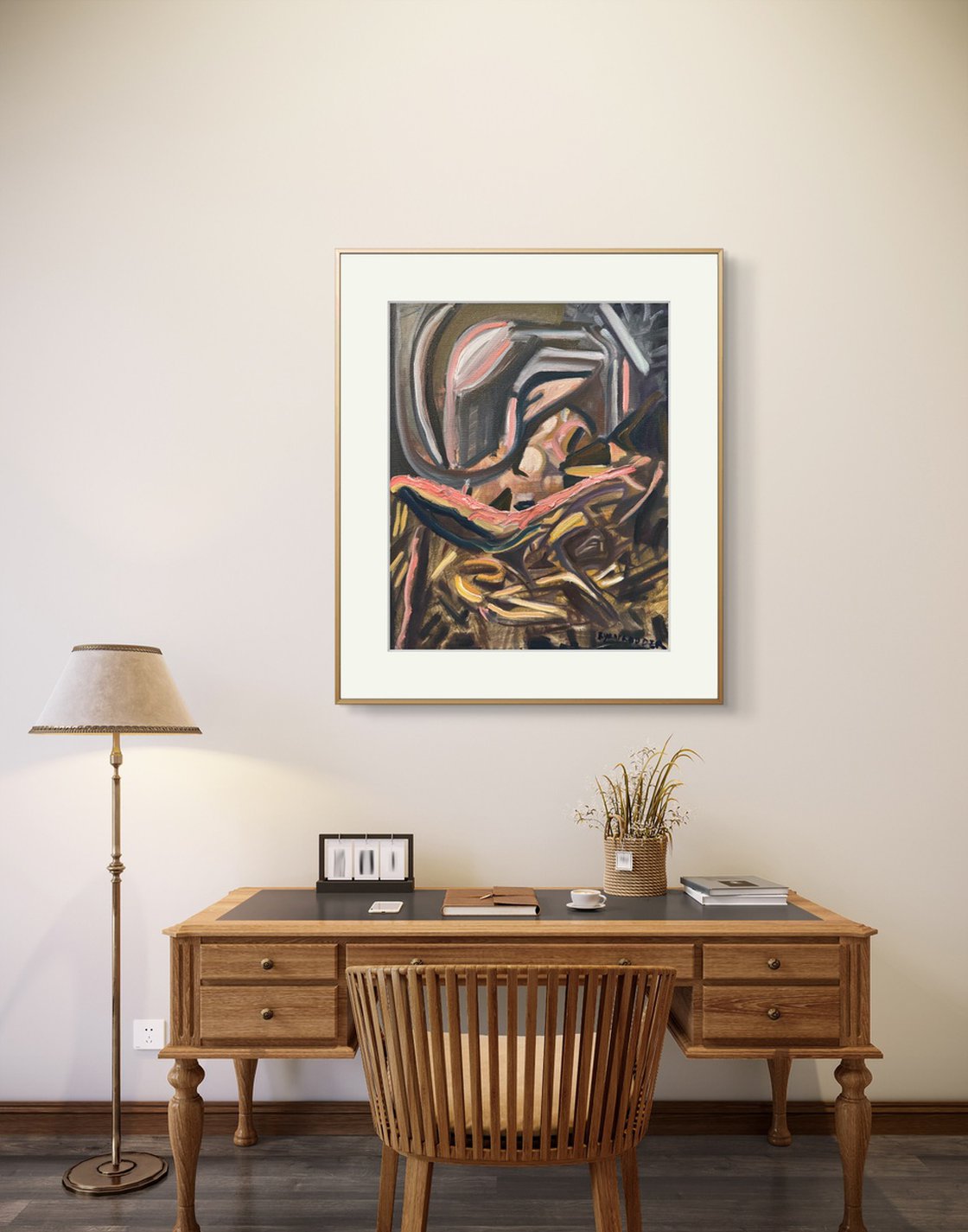 A painting titled 'Jazz by Ryan Louder' by Ryan Louder