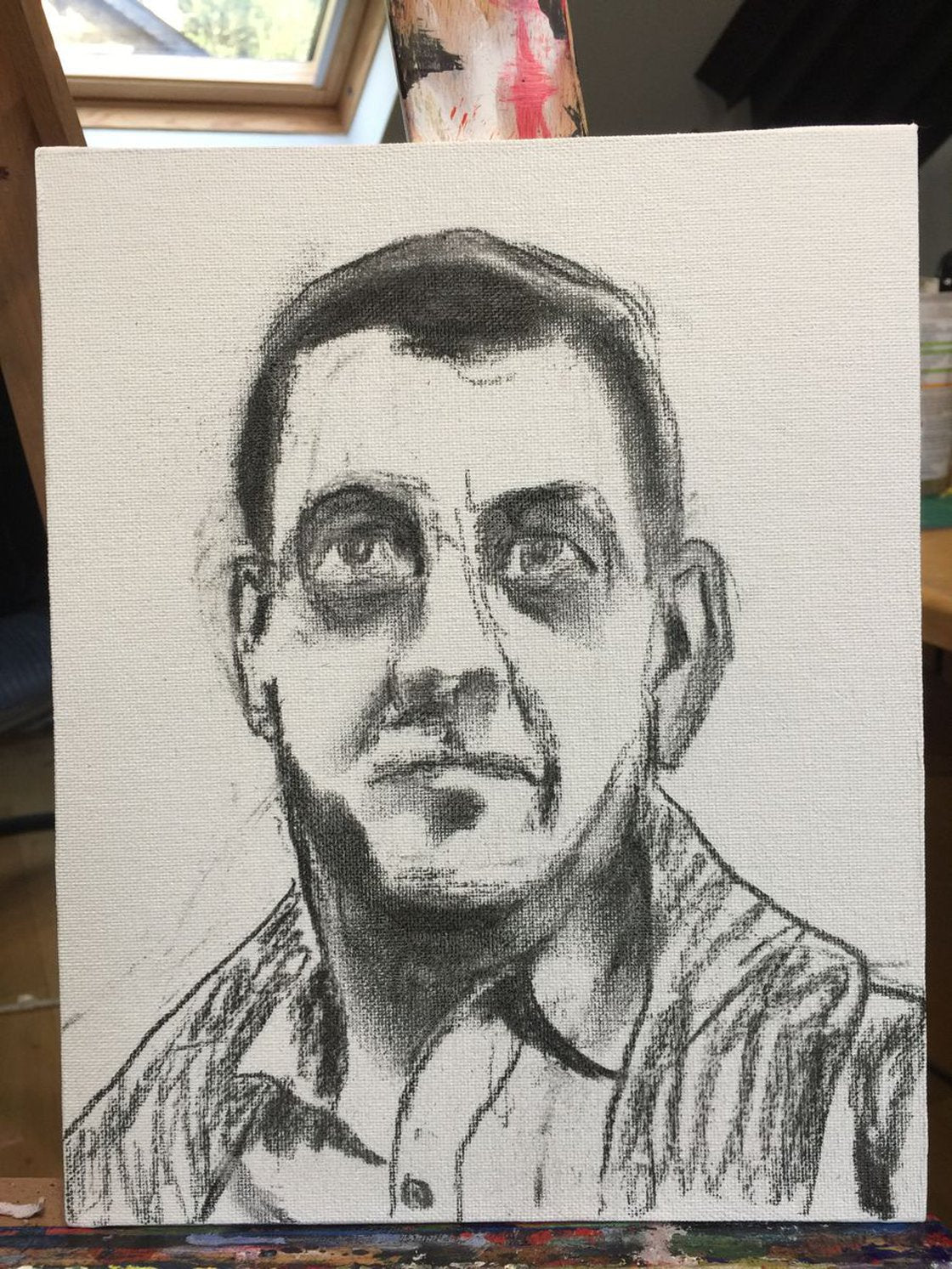 A painting titled 'People Of London 8 by Ryan Louder' by Ryan Louder