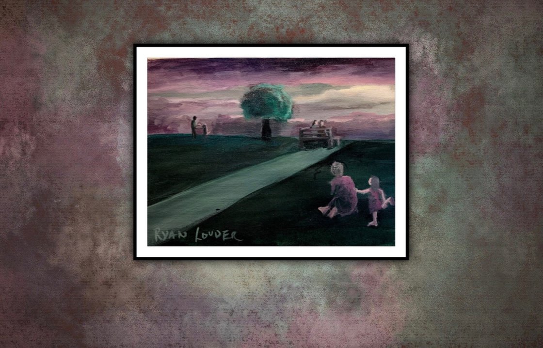 A painting titled 'A Day In The Park by Ryan Louder' by Ryan Louder
