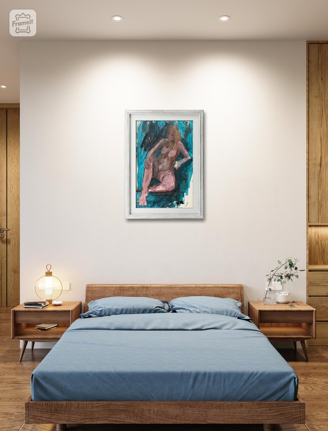 A painting titled 'Acrylic Study Of Zomer by Ryan Louder' by Ryan Louder