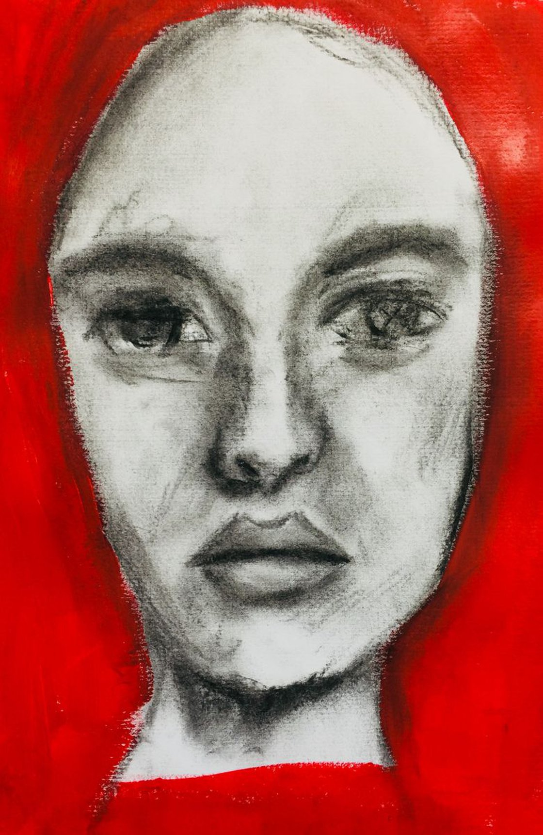 A painting titled 'Face by Ryan Louder' by Ryan Louder