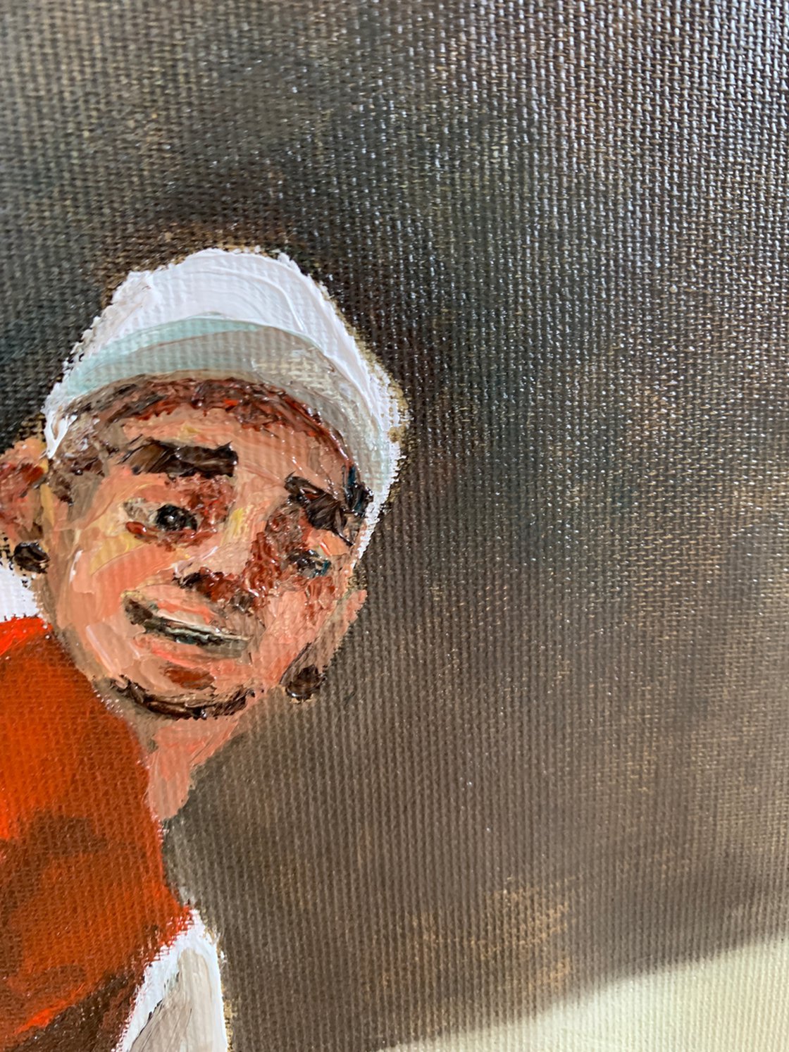 A painting titled 'Street Dancer by Ryan Louder' by Ryan Louder