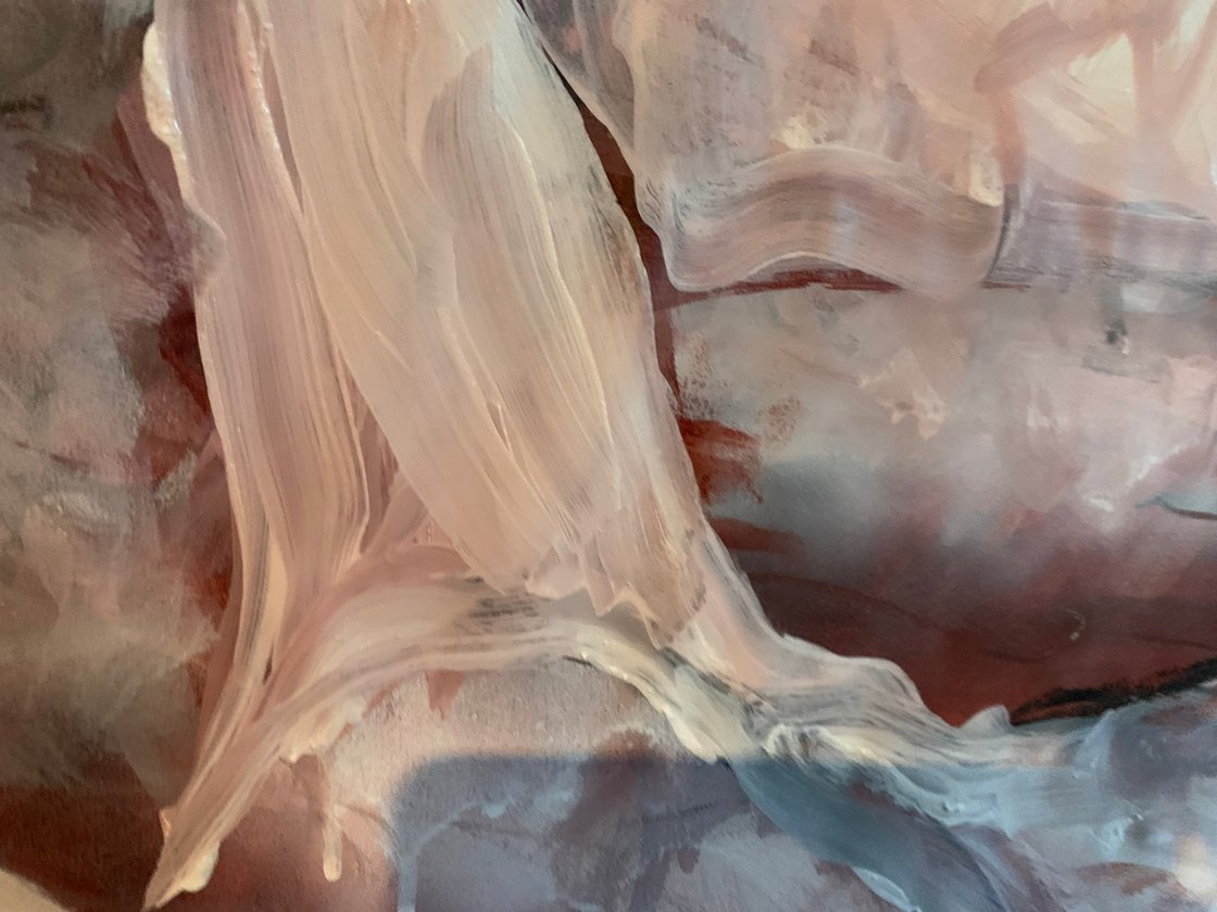 A painting titled 'Under The Covers by Ryan Louder' by Ryan Louder