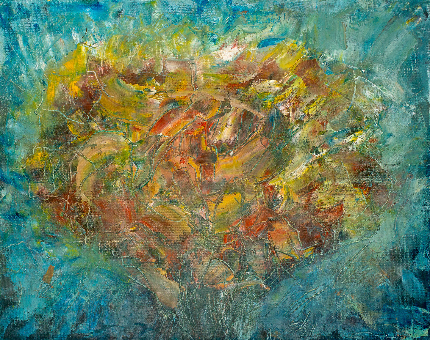 A painting titled 'Flowers In Life' by London Paintings