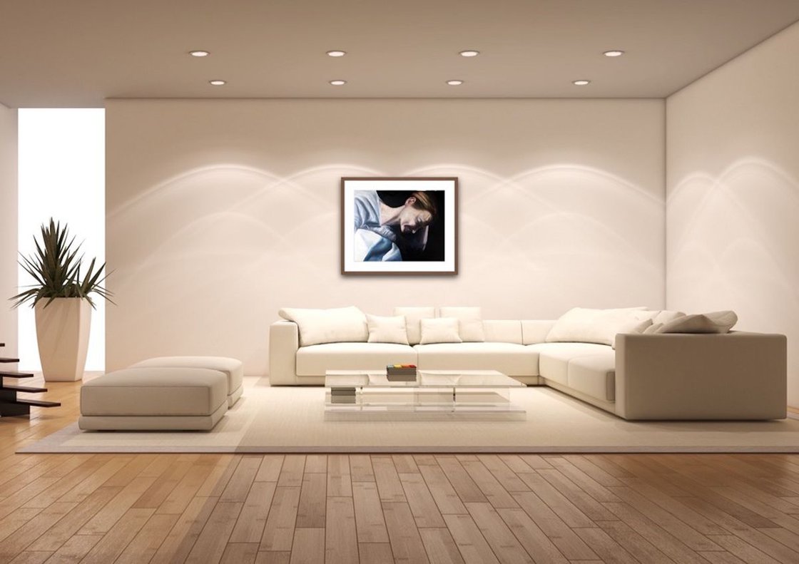 A painting titled 'Relaxing by Ryan Louder' by Ryan Louder