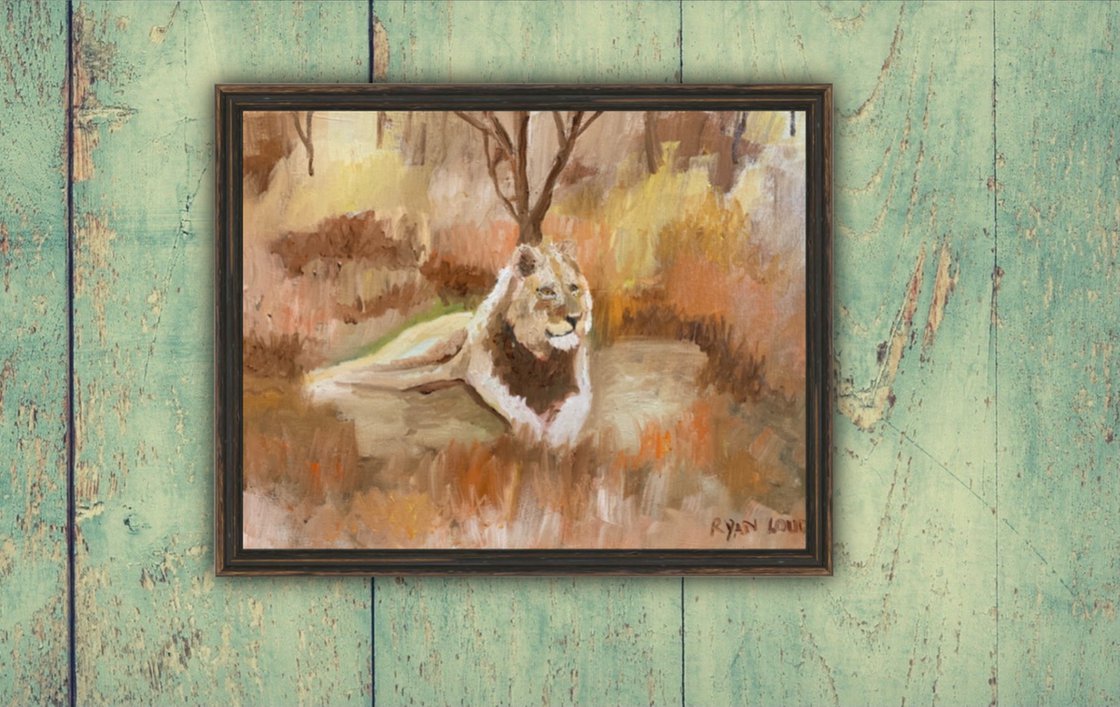 Lion Resting by Ryan Louder