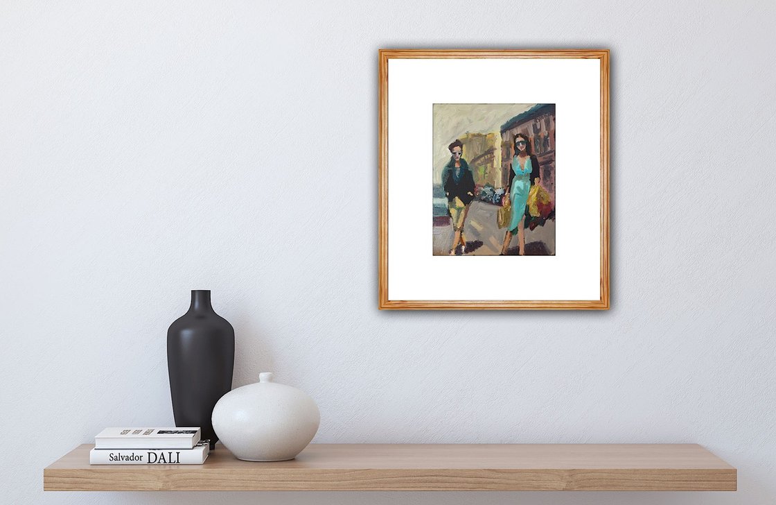 Shopping In The City by Ryan Louder - Sold