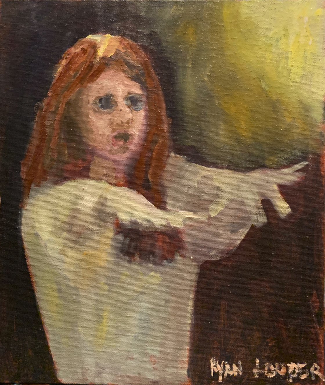 A painting titled 'KaTe Bush In 5 by Ryan Louder' by Ryan Louder