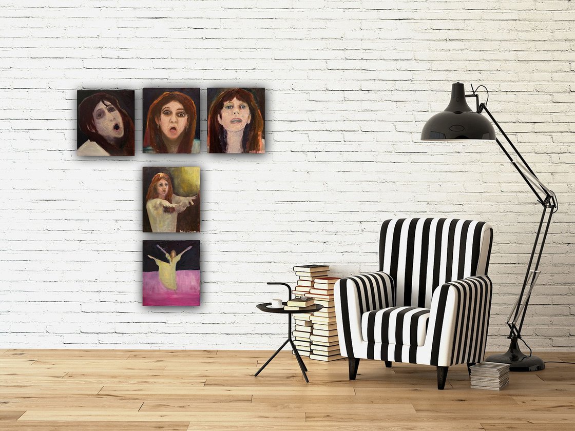 A painting titled 'KaTe Bush In 5 by Ryan Louder' by Ryan Louder