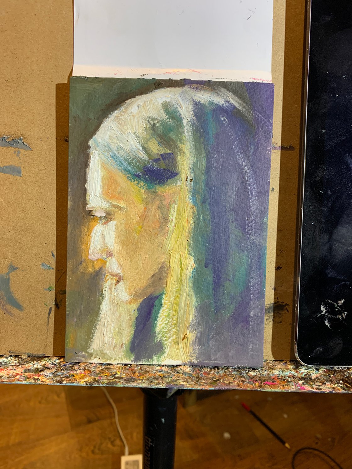 Small Portrait Of A Woman Study by Ryan Louder - Sold