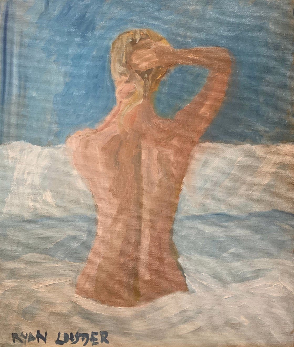 A painting titled 'Cotton Sheets by Ryan Louder' by Ryan Louder