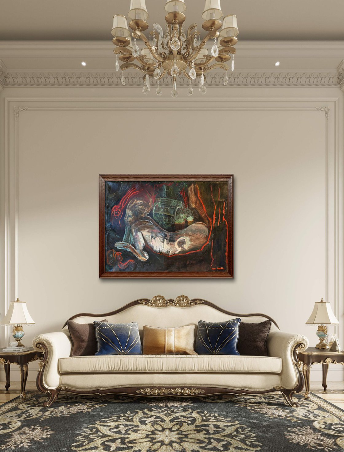 A painting titled 'Midsummer Nights Dream by Ryan Louder' by Ryan Louder