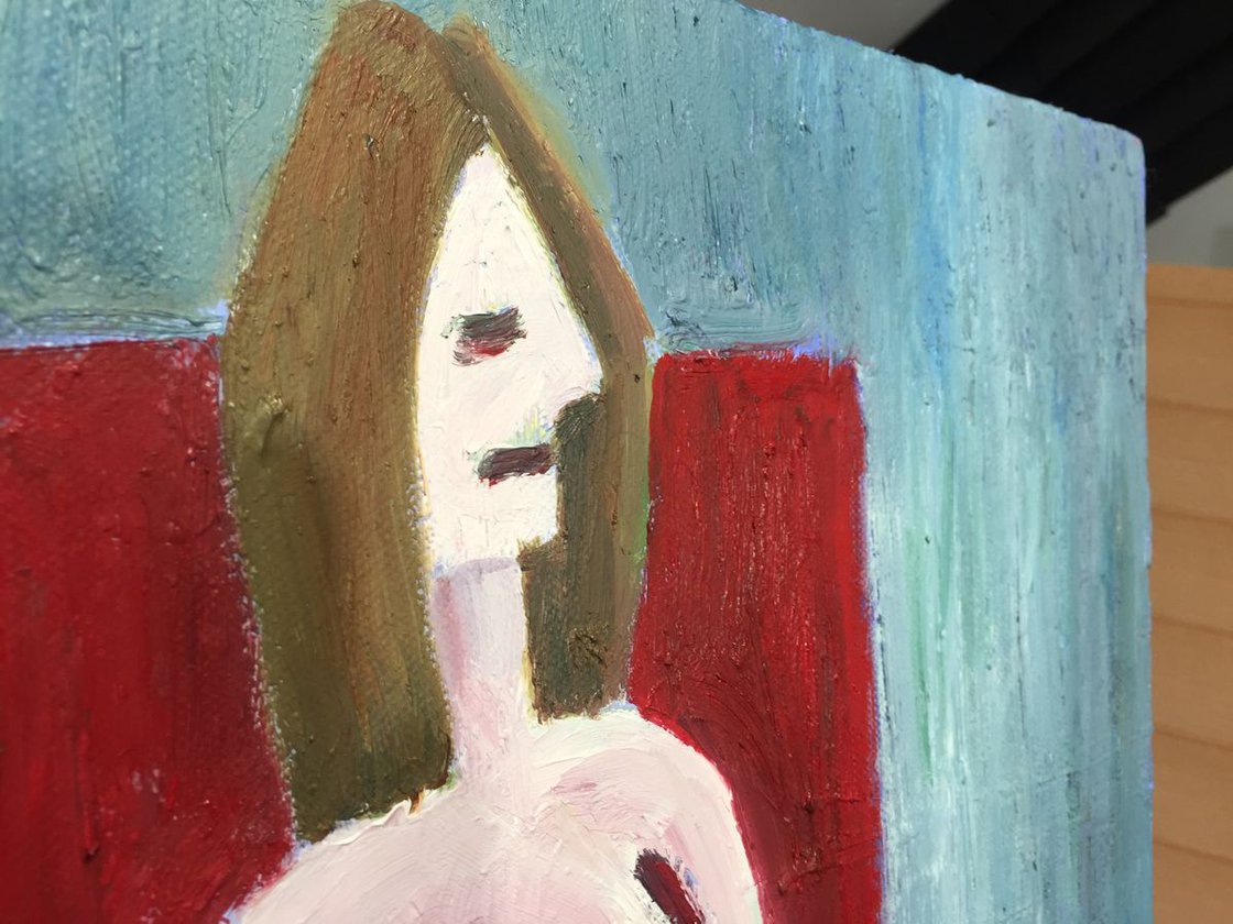A painting titled 'Esmeraldas Indifference 20x24 Oil On Canvas by Ryan Louder' by Ryan Louder