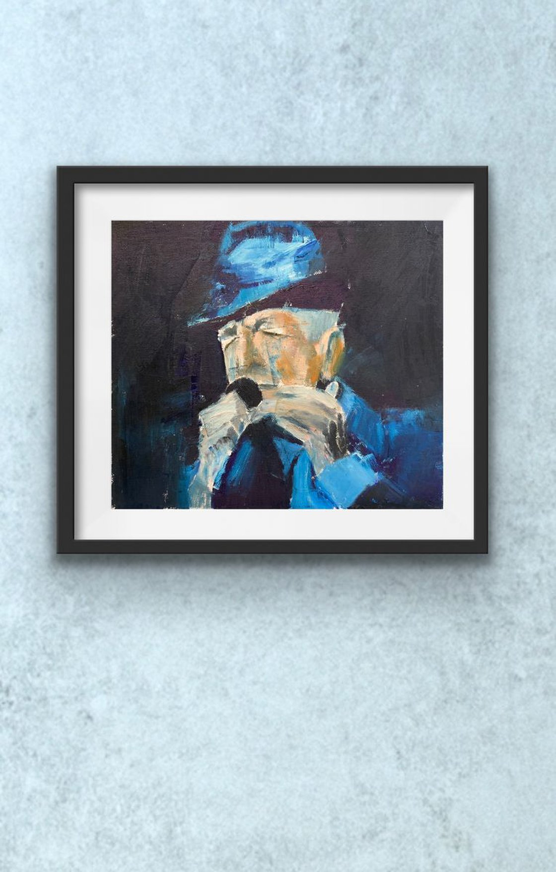 Leonard Cohen by Ryan Louder - Sold