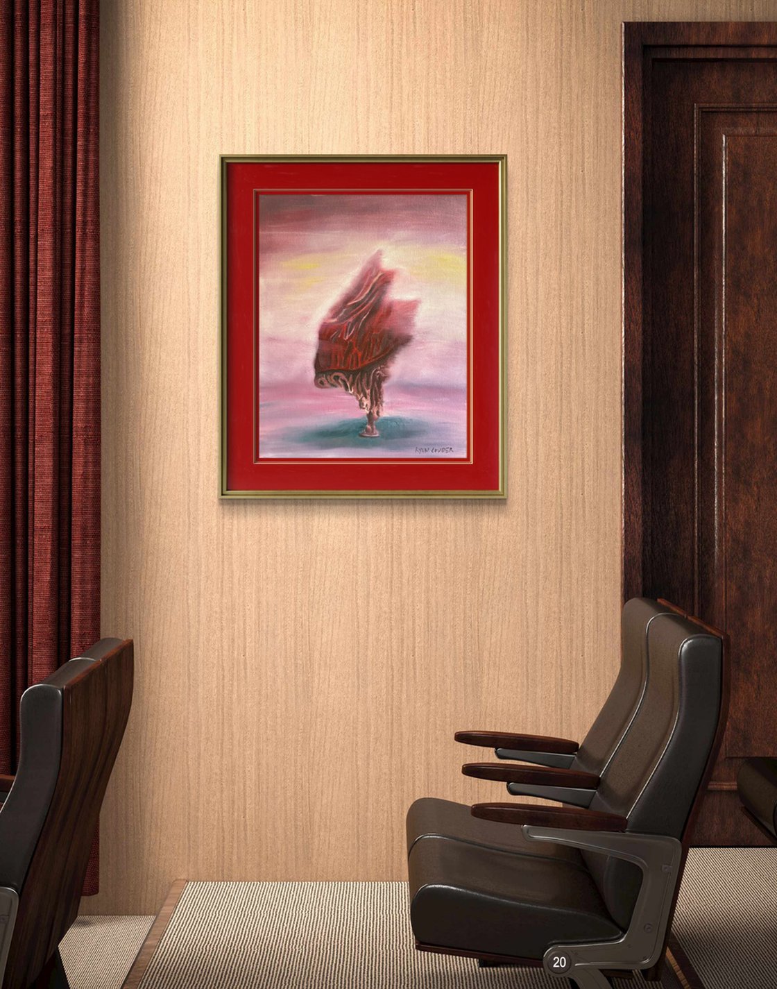 A painting titled 'Weight Of The World by Ryan Louder' by Ryan Louder