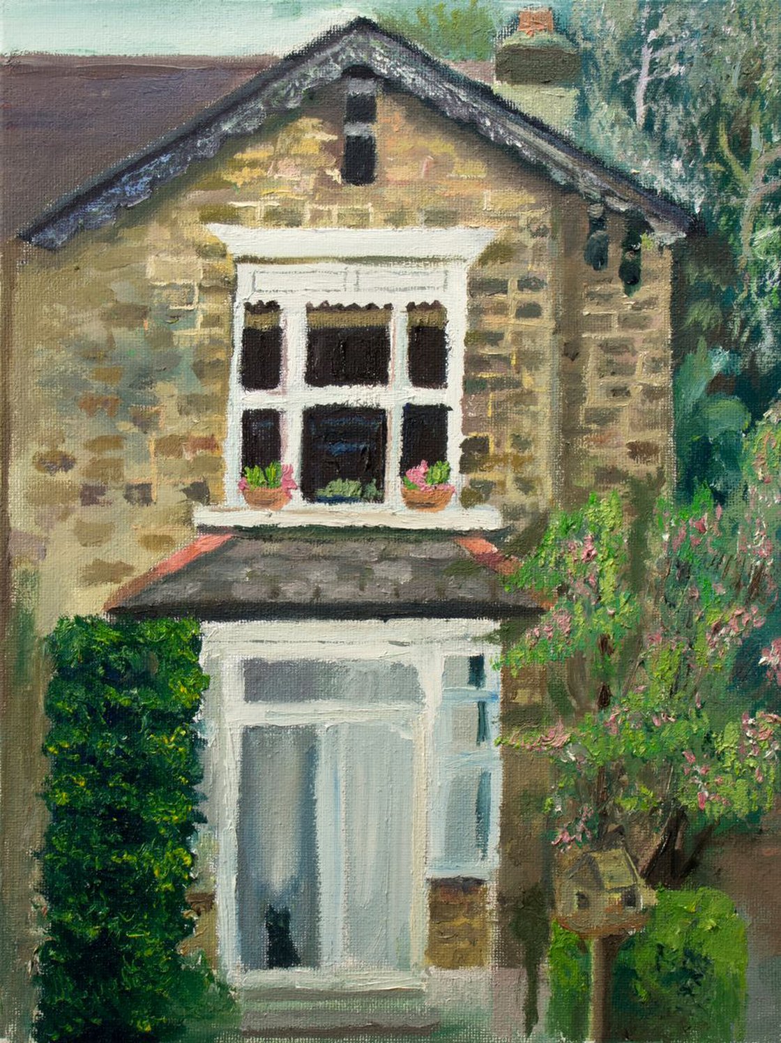 Garden 9x12 Oil On Canvas by Ryan Louder - Sold