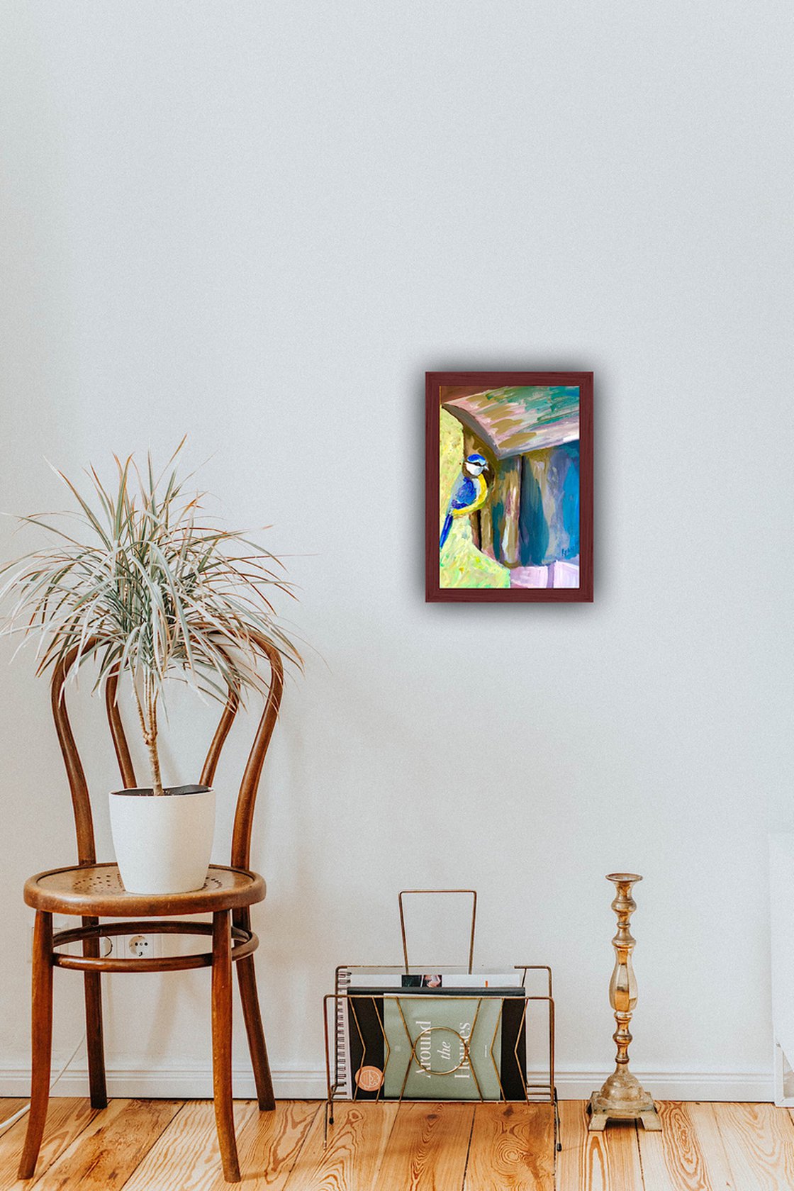 Blue Tit In Spring by Ryan Louder - Sold