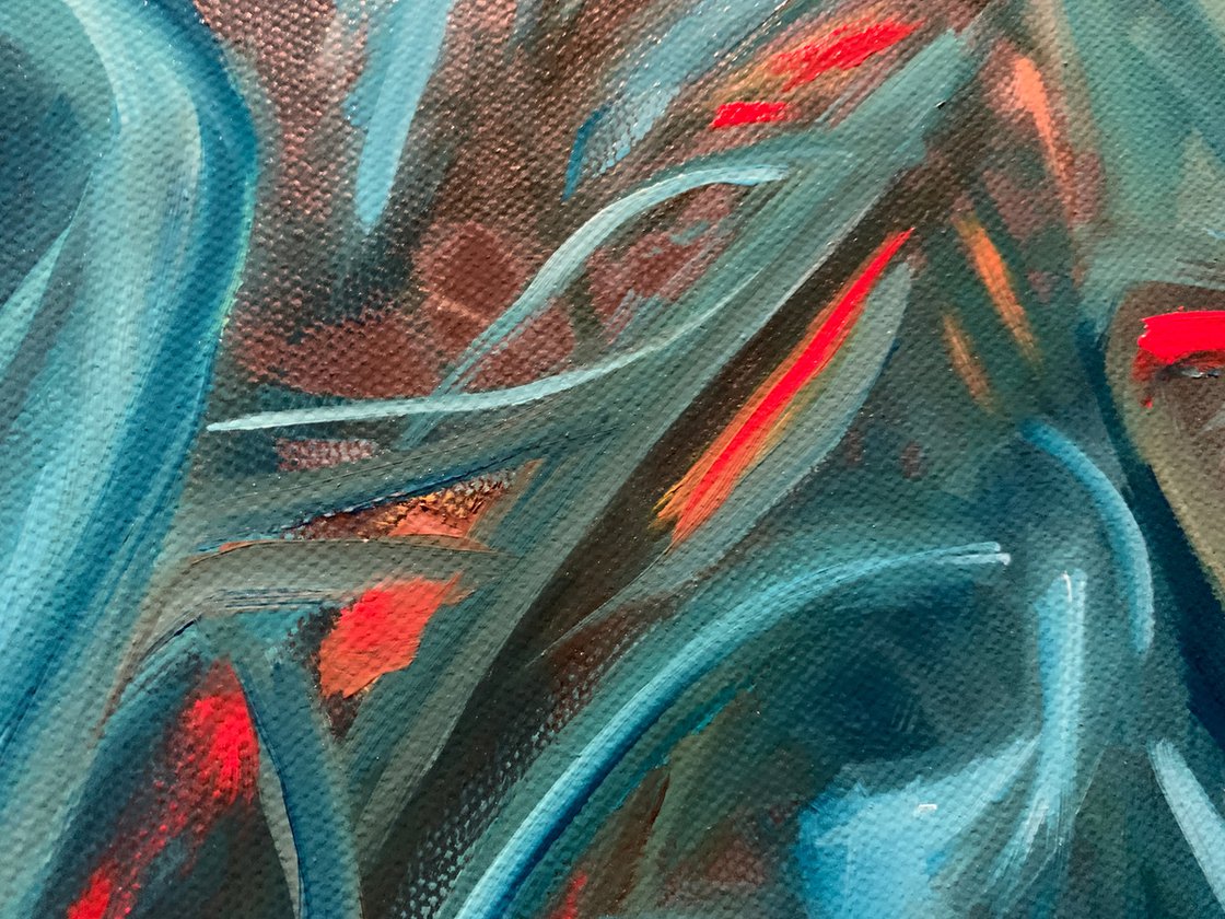 A painting titled 'What dreams Are Made Of by Ryan Louder' by Ryan Louder